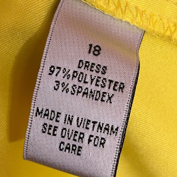 Alyx Limited Bright Yellow Dress size 18 - Picture 4 of 7